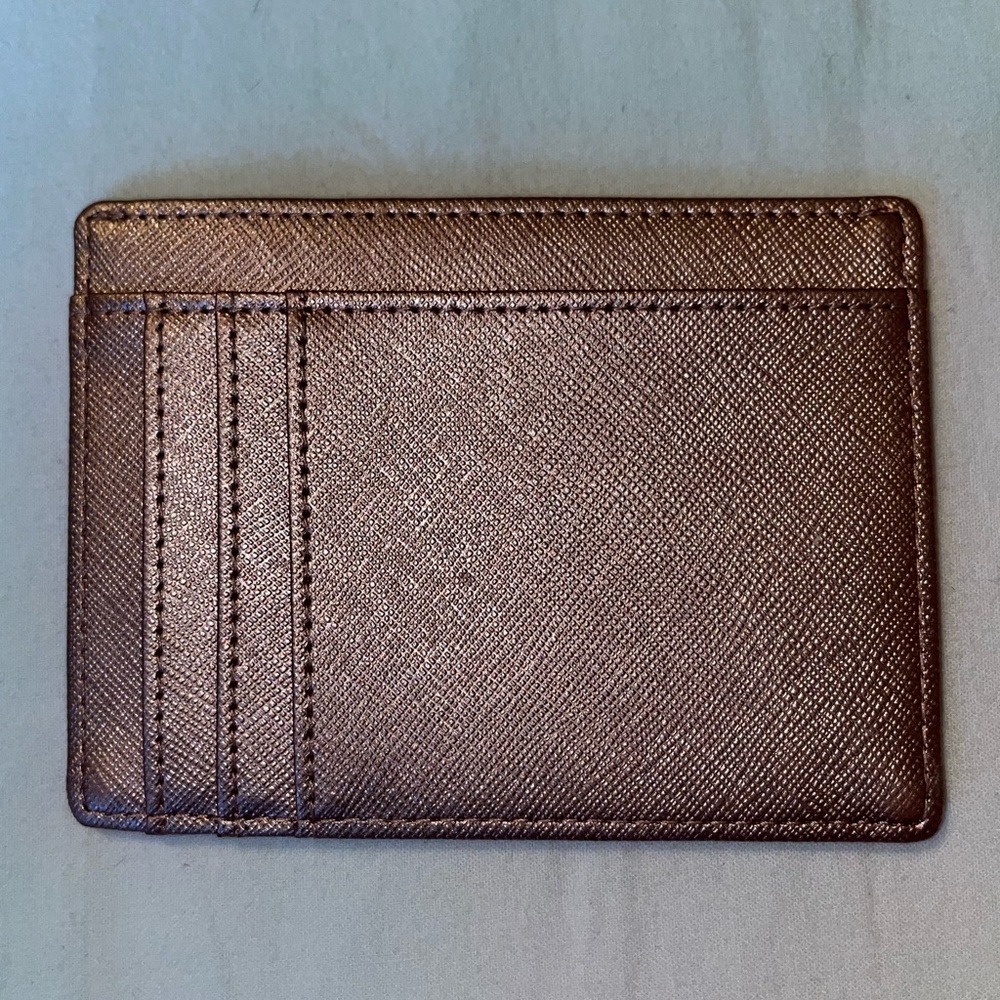 Rose gold card holder/wallet